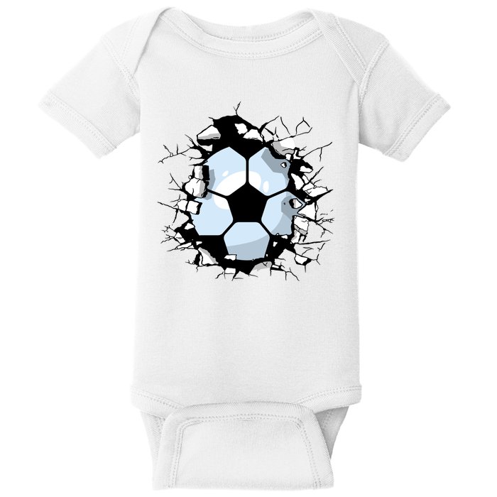 Soccer Ball Smash Baby Bodysuit