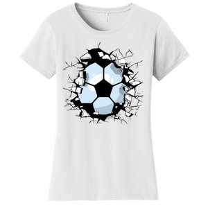 Soccer Ball Smash Women's T-Shirt