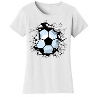 Soccer Ball Smash Women's T-Shirt