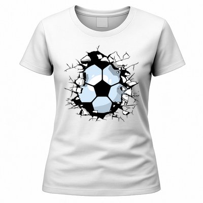 Soccer Ball Smash Women's T-Shirt