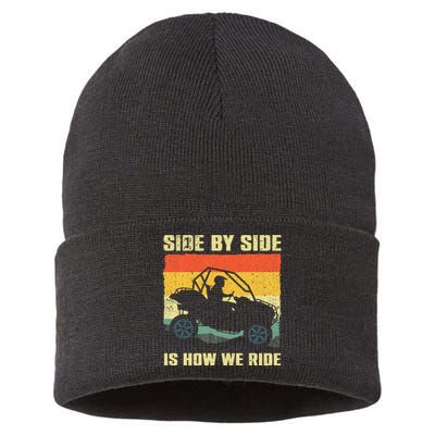 Side By Side Is How We Ride Sustainable Knit Beanie