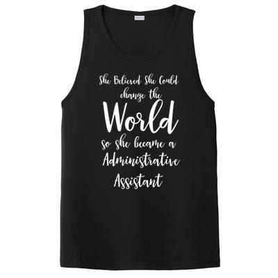 She Believed She Could Change The World Admin Assistant Gift PosiCharge Competitor Tank