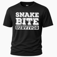 Snake Bite Survivor Venomous Cottonmouth Timber Rattlesnake Cooling Performance Crew T-Shirt