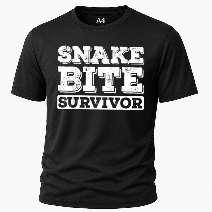 Snake Bite Survivor Venomous Cottonmouth Timber Rattlesnake Cooling Performance Crew T-Shirt