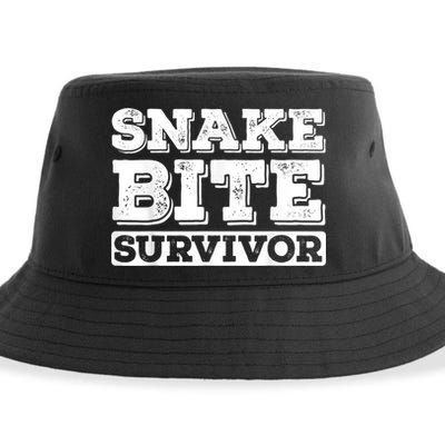 Snake Bite Survivor Venomous Cottonmouth Timber Rattlesnake Sustainable Bucket Hat