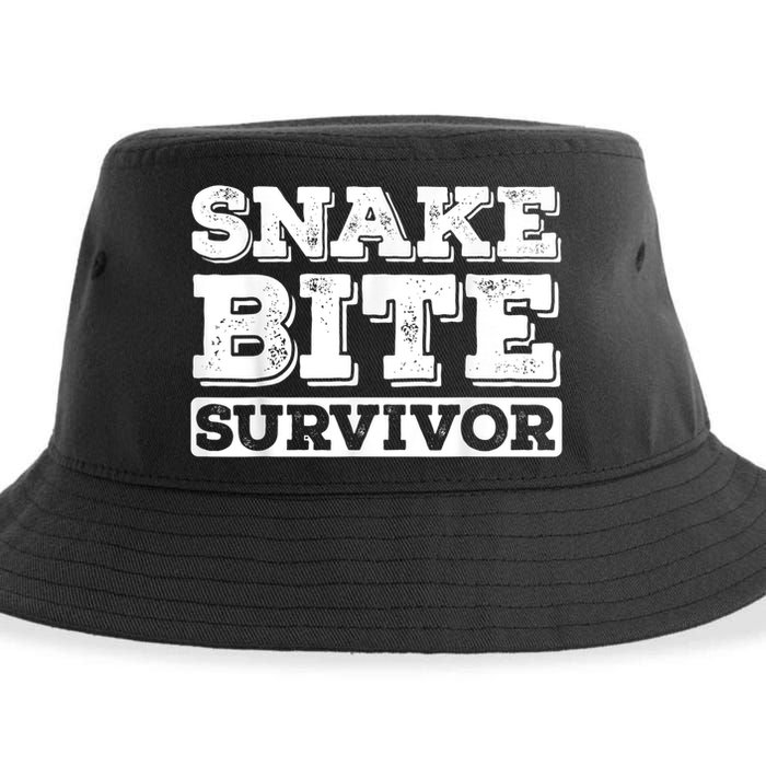 Snake Bite Survivor Venomous Cottonmouth Timber Rattlesnake Sustainable Bucket Hat