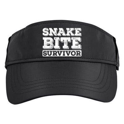 Snake Bite Survivor Venomous Cottonmouth Timber Rattlesnake Adult Drive Performance Visor