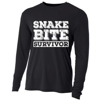 Snake Bite Survivor Venomous Cottonmouth Timber Rattlesnake Cooling Performance Long Sleeve Crew