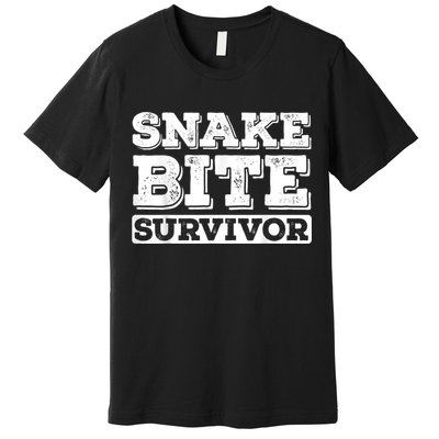 Snake Bite Survivor Venomous Cottonmouth Timber Rattlesnake Premium T-Shirt