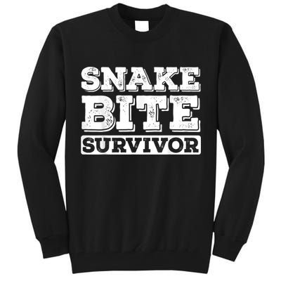 Snake Bite Survivor Venomous Cottonmouth Timber Rattlesnake Tall Sweatshirt