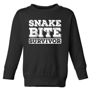 Snake Bite Survivor Venomous Cottonmouth Timber Rattlesnake Toddler Sweatshirt