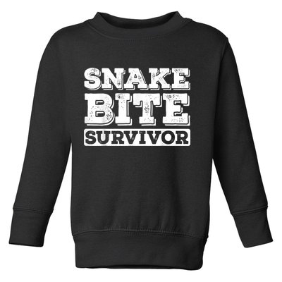 Snake Bite Survivor Venomous Cottonmouth Timber Rattlesnake Toddler Sweatshirt