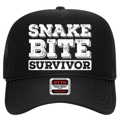 Snake Bite Survivor Venomous Cottonmouth Timber Rattlesnake Trucker Hat