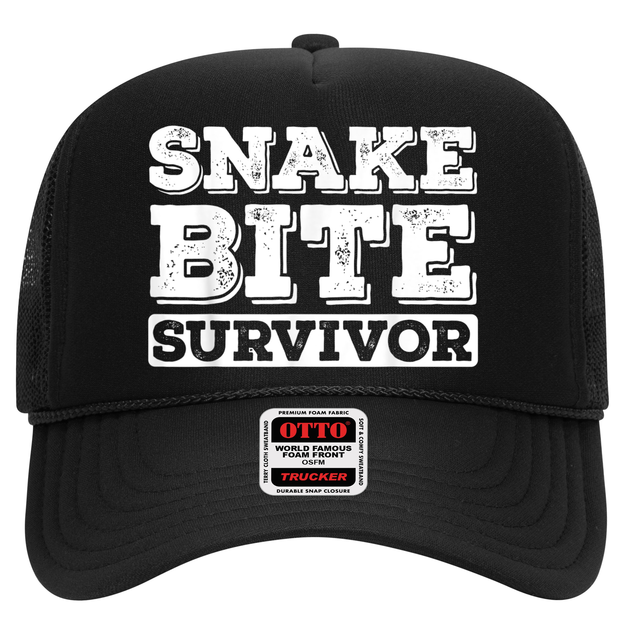 Snake Bite Survivor Venomous Cottonmouth Timber Rattlesnake Hat