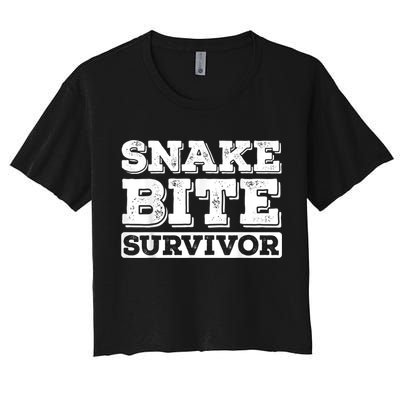 Snake Bite Survivor Venomous Cottonmouth Timber Rattlesnake Crop Top