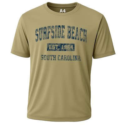 Surfside Beach South Carolina Sc Vintage Sports Cooling Performance Crew T-Shirt