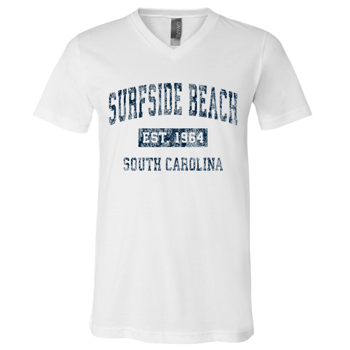 Surfside Beach South Carolina Sc Vintage Sports V-Neck T-Shirt