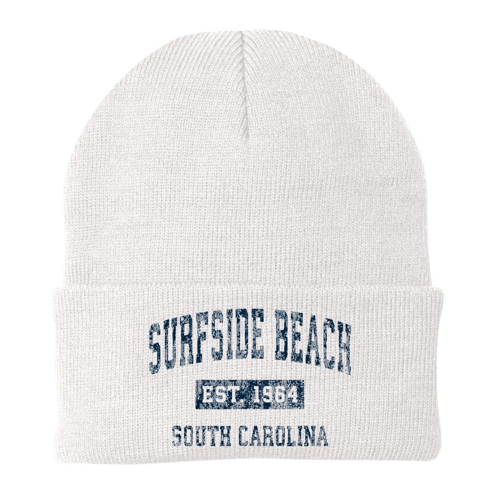 Surfside Beach South Carolina Sc Vintage Sports Beanie