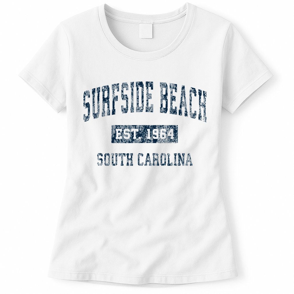 Surfside Beach South Carolina Sc Vintage Sports Womens T-Shirt