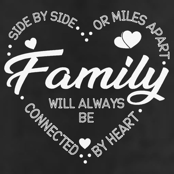 Side by Side or Miles Apart Family Heart Family Adult Drive Performance Visor