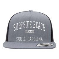 Surfside Beach South Carolina Sc Vintage Flat Bill Trucker Hat