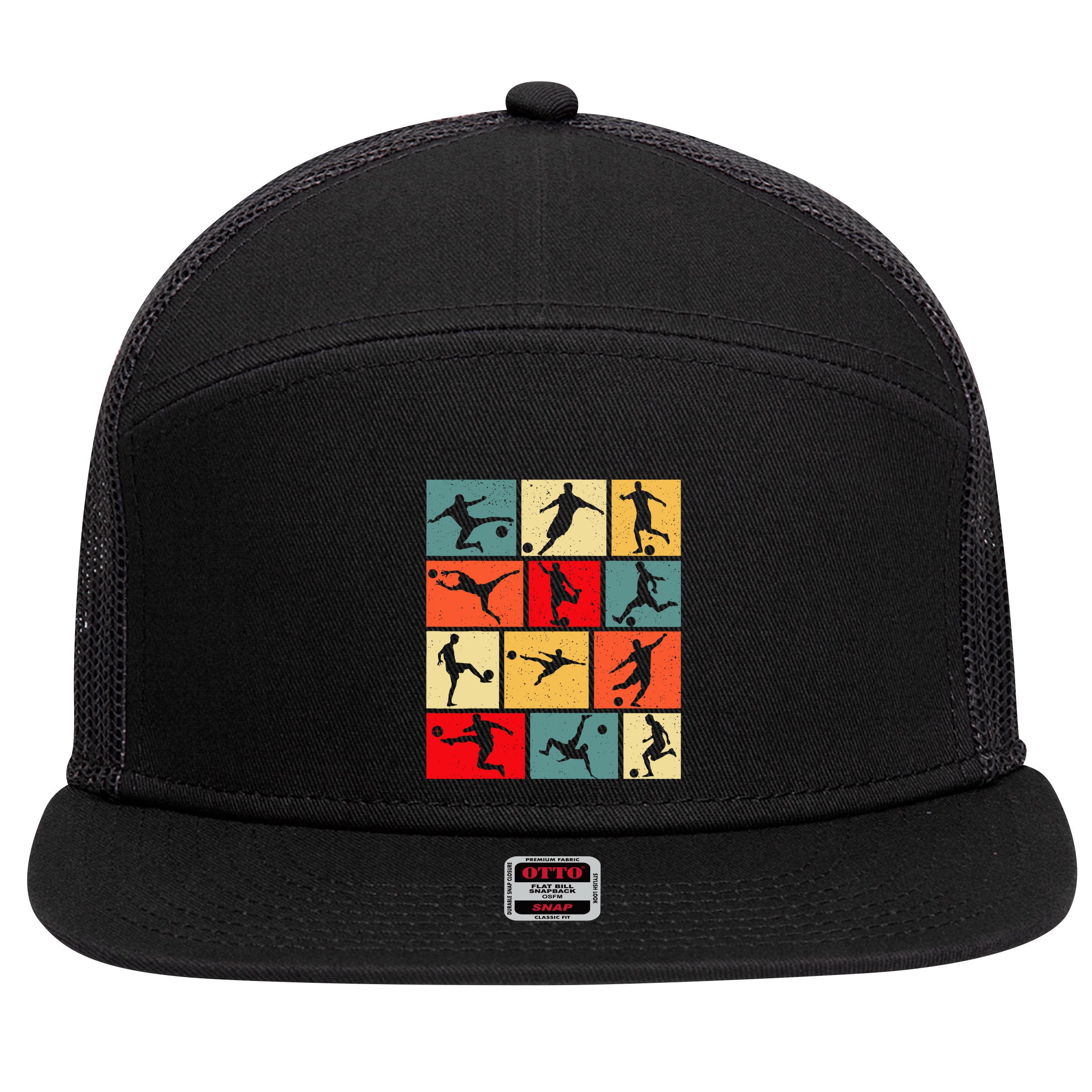 Soccer Boy 7 Panel Mesh Trucker Snapback Hat