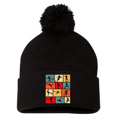 Soccer Boy Pom Pom 12in Knit Beanie