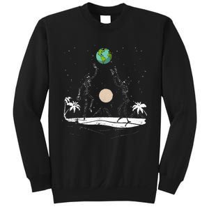 Summer Beach Skeletons Volleyball Earth Space Cosmos Indie Sweatshirt