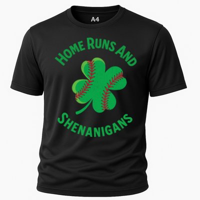 Shamrock Baseball St PaddyS Day Fun Design Gift Cooling Performance Crew T-Shirt