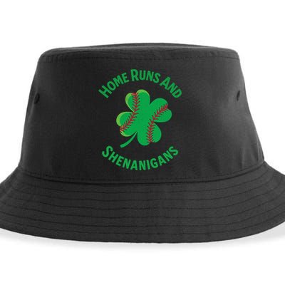 Shamrock Baseball St PaddyS Day Fun Design Gift Sustainable Bucket Hat