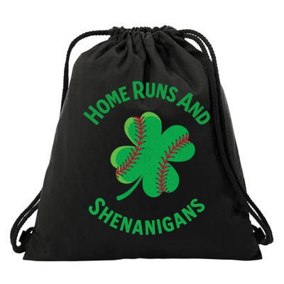 Shamrock Baseball St PaddyS Day Fun Design Gift Drawstring Bag