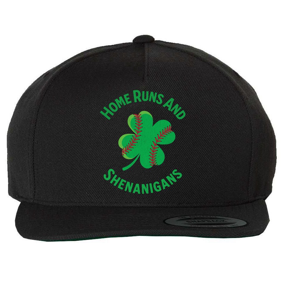 Shamrock Baseball St PaddyS Day Fun Design Gift Wool Snapback Cap