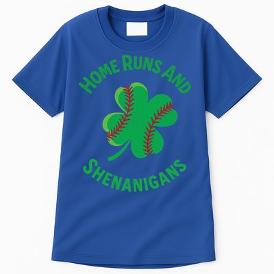 Shamrock Baseball St PaddyS Day Fun Design Gift Tall T-Shirt