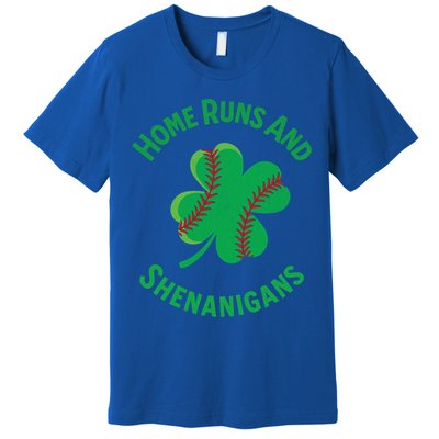 Shamrock Baseball St PaddyS Day Fun Design Gift Premium T-Shirt