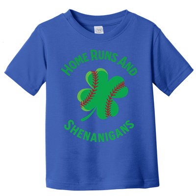 Shamrock Baseball St PaddyS Day Fun Design Gift Toddler T-Shirt