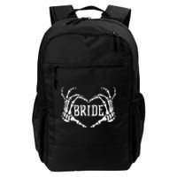 Spooky Bride Skeleton Hands Halloween Engagement Wedding Daily Commute Backpack