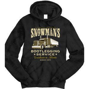 SnowmanS Bootlegging Service Tie Dye Hoodie