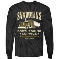 SnowmanS Bootlegging Service Tie-Dye Long Sleeve Shirt