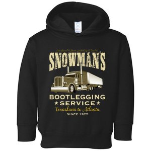 SnowmanS Bootlegging Service Toddler Hoodie