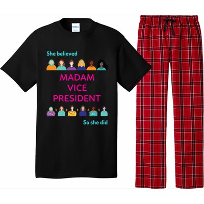 She Believed So She Did Feminist Madam Vice President Meaningful Gift Pajama Set