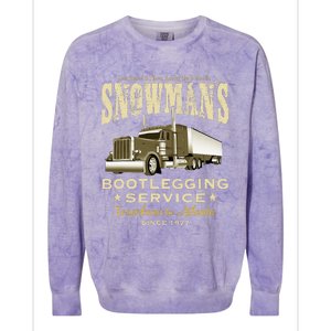 SnowmanS Bootlegging Service Colorblast Crewneck Sweatshirt