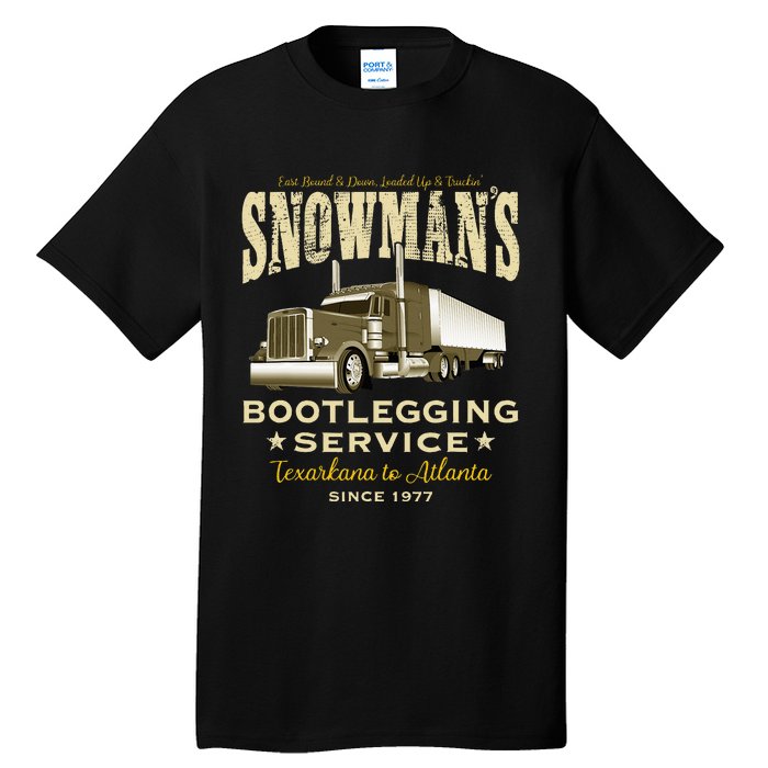 SnowmanS Bootlegging Service Tall T-Shirt