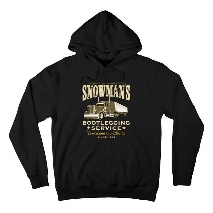 SnowmanS Bootlegging Service Tall Hoodie