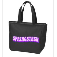 Spring Break Springsteen Vacay Spring Zip Tote Bag