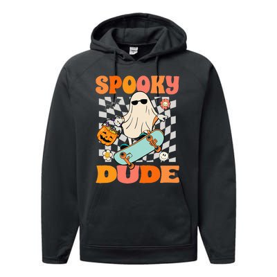 Skateboard Boo Spooky Jack O Lantern Halloween Costumes Performance Fleece Hoodie