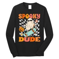 Skateboard Boo Spooky Jack O Lantern Halloween Costumes Long Sleeve Shirt