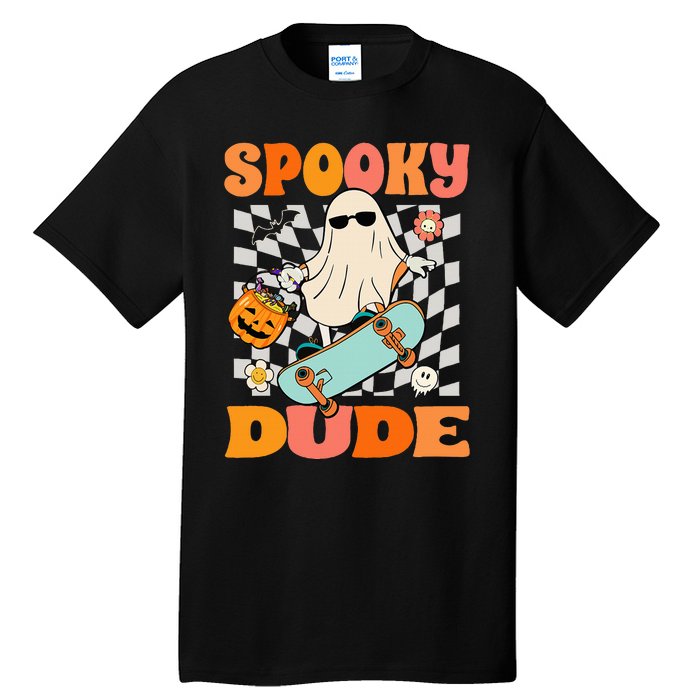 Skateboard Boo Spooky Jack O Lantern Halloween Costumes Tall T-Shirt