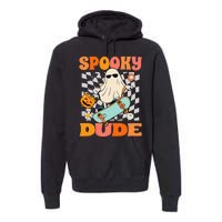 Skateboard Boo Spooky Jack O Lantern Halloween Costumes Premium Hoodie