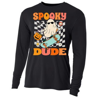 Skateboard Boo Spooky Jack O Lantern Halloween Costumes Cooling Performance Long Sleeve Crew