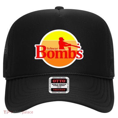 Schwar Bombs High Crown Mesh Back Trucker Hat